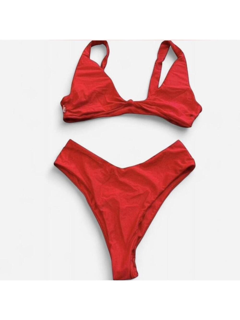 Women's Red Bikinis-and-tankini-set